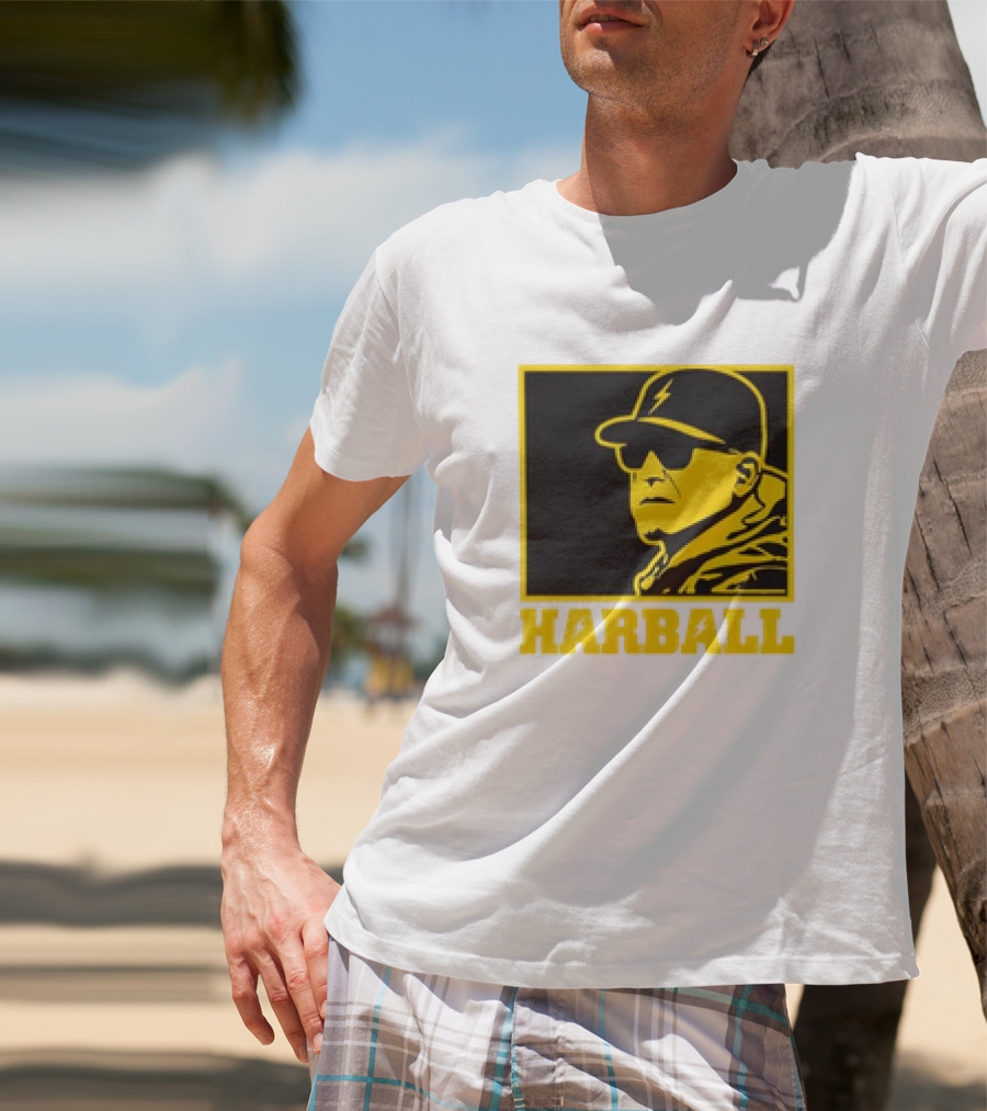 Chargers Harball NFL Royal Jim Harbaugh Los Angeles T-Shirt