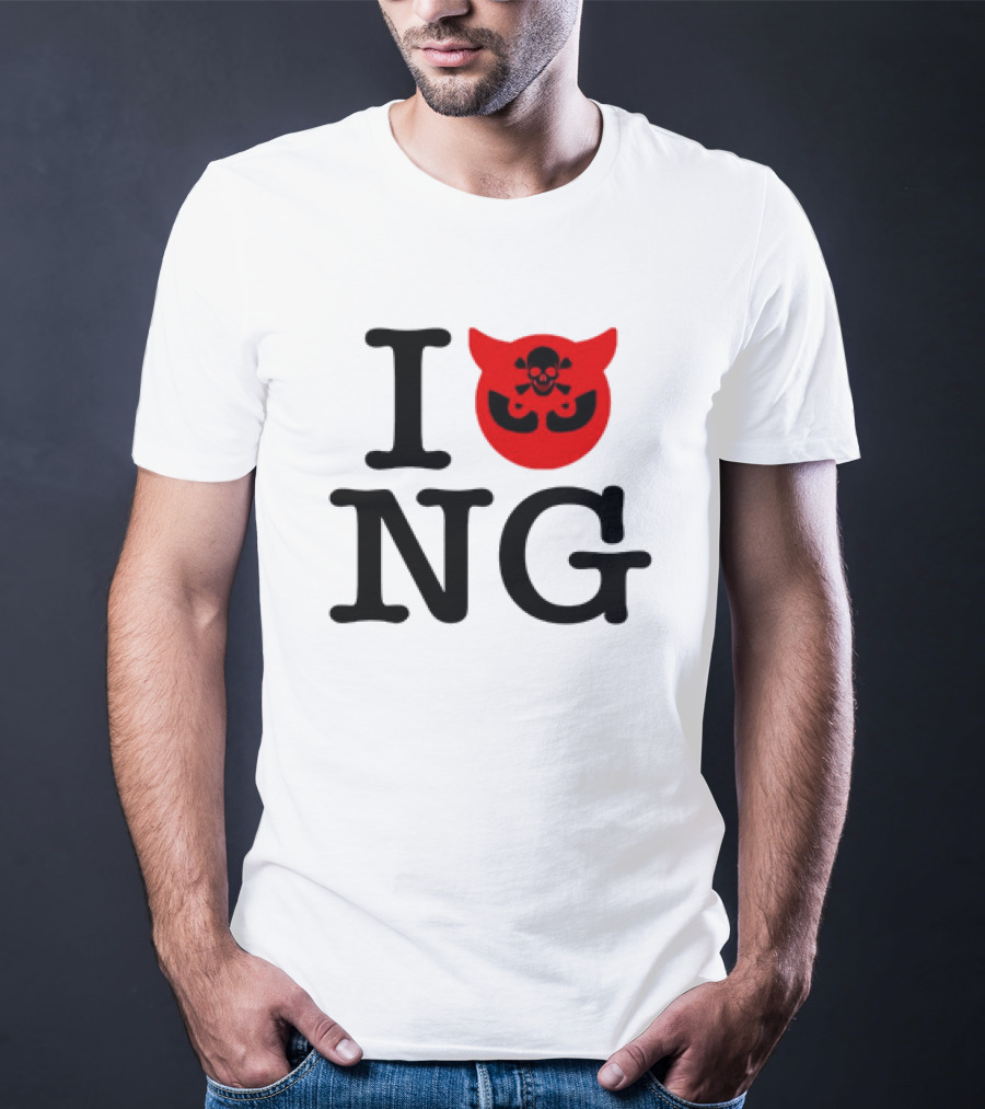 I Love NG Skull Emblem T-Shirt