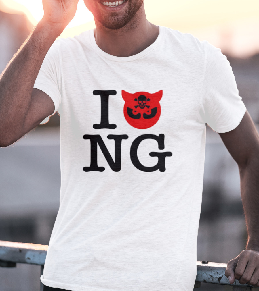 I Love NG Skull Emblem T-Shirt