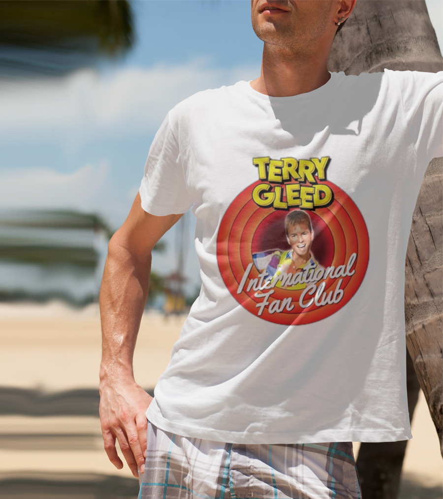 Terry Gleed International Fan Club Retro Style Badge T-Shirt
