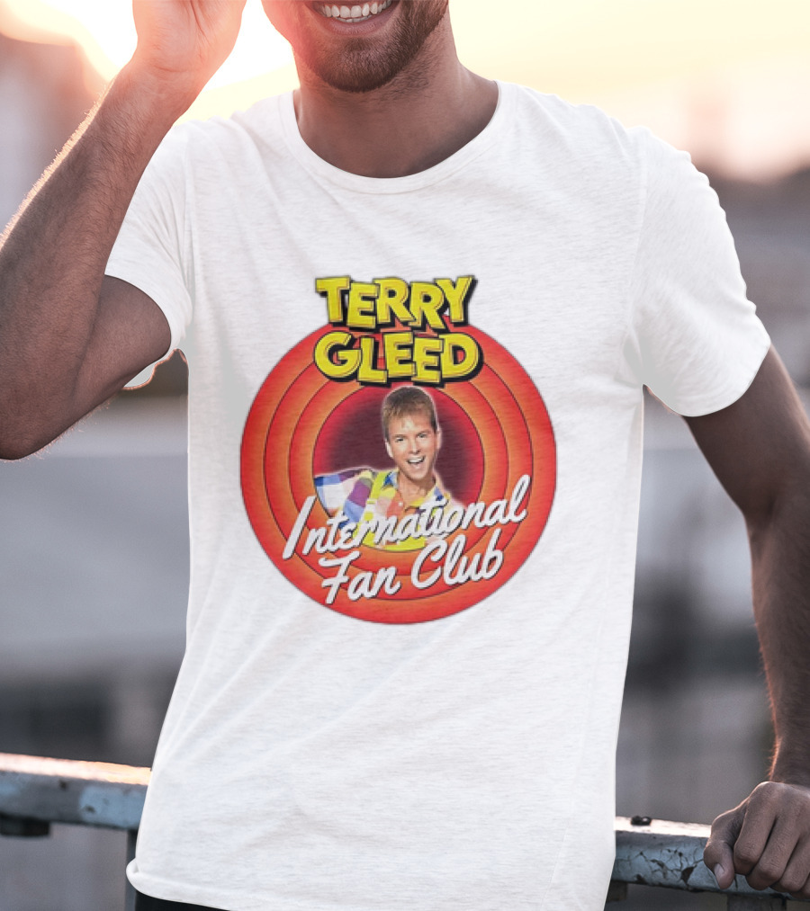 Terry Gleed International Fan Club Retro Style Badge T-Shirt