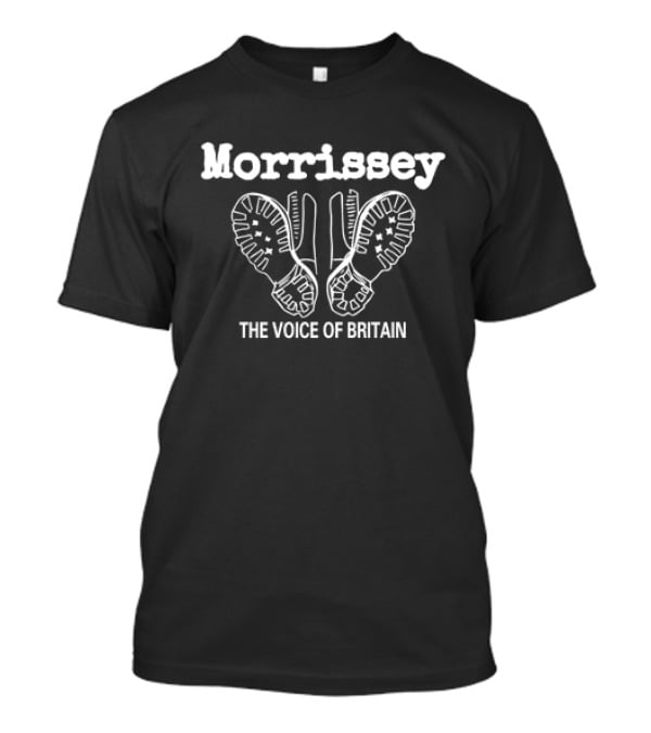 Morrissey The Voice Of Britain Iconic Boot Print T-Shirt