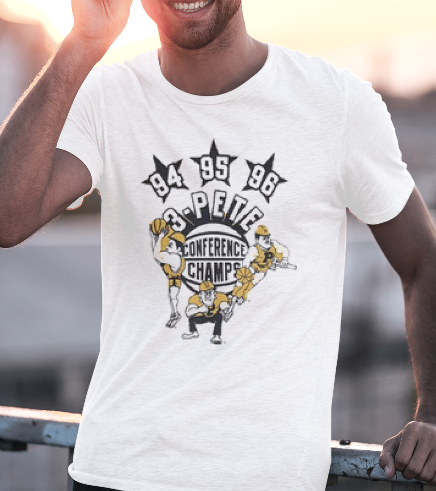 Purdue Basketball 3-Pete 94 95 96 Conference Champs Christmas Ornament Custom Name T-Shirt