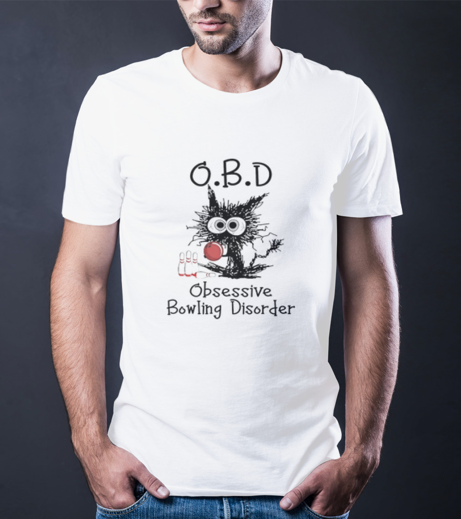 O.B.D Obsessive Bowling Disorder Bowling Pin Monster T-Shirt