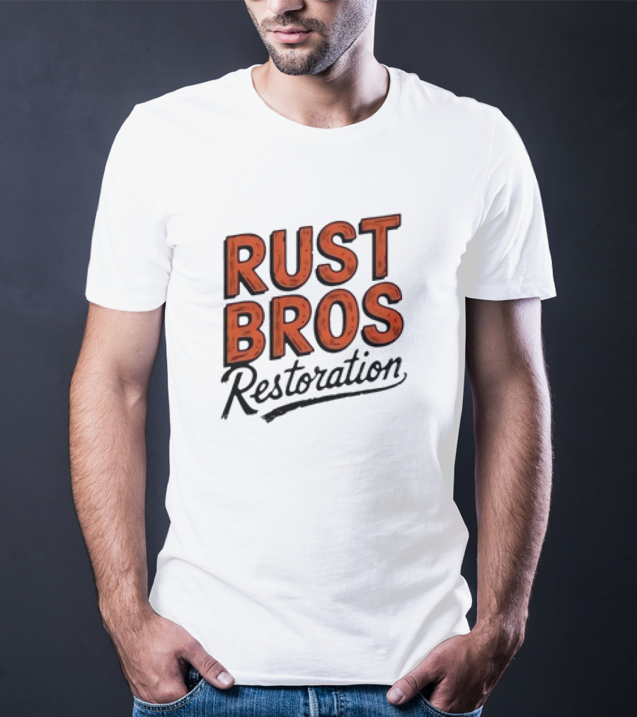 Rust Bros Restoration Classic Automotive Garage Heritage T-Shirt