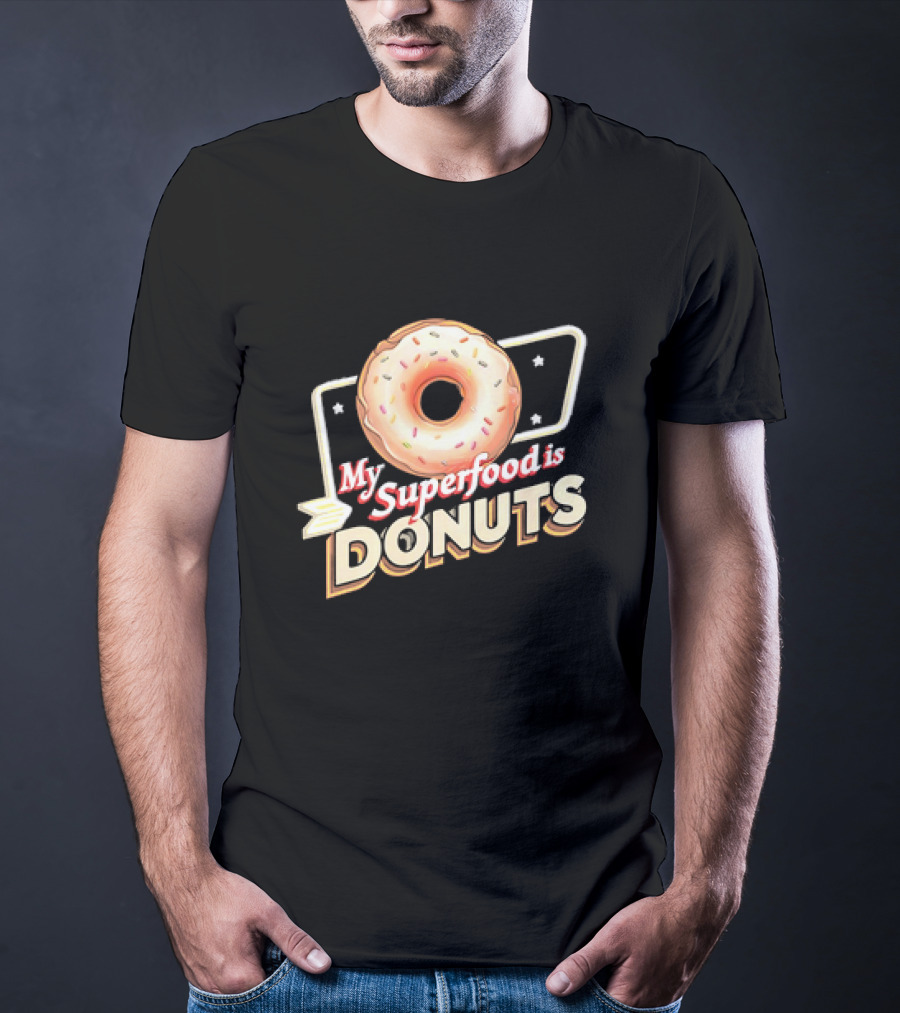 My Superfood Is Donuts Vintage T-Shirt