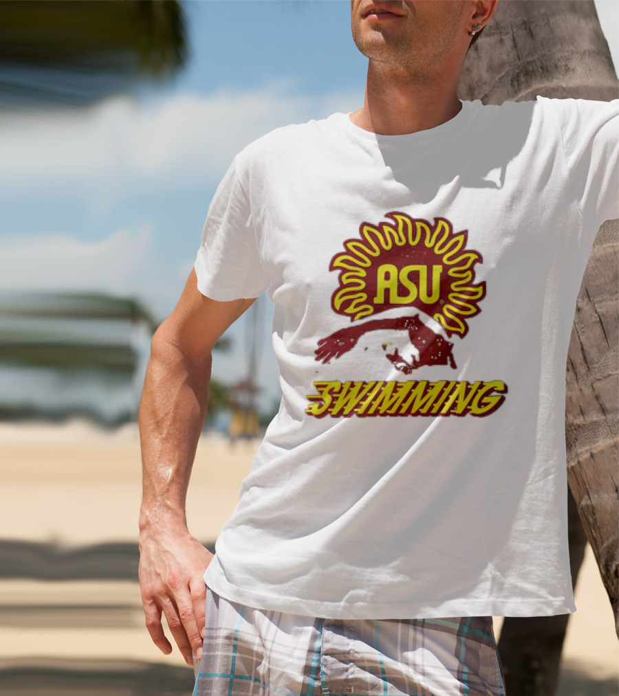 ASU Swimming Sun Devil Logo Dive Team T-Shirt