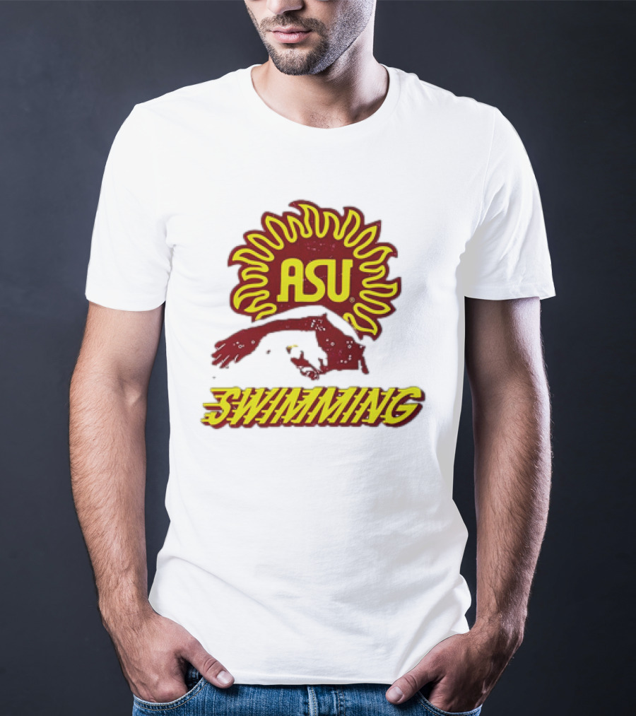 ASU Swimming Sun Devil Logo Dive Team T-Shirt
