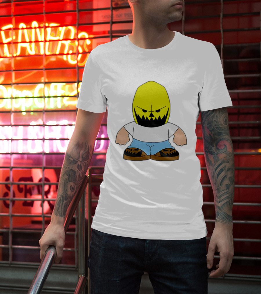 Dude Babbitt Revived Yellow Masked Cartoon Character T-Shirt