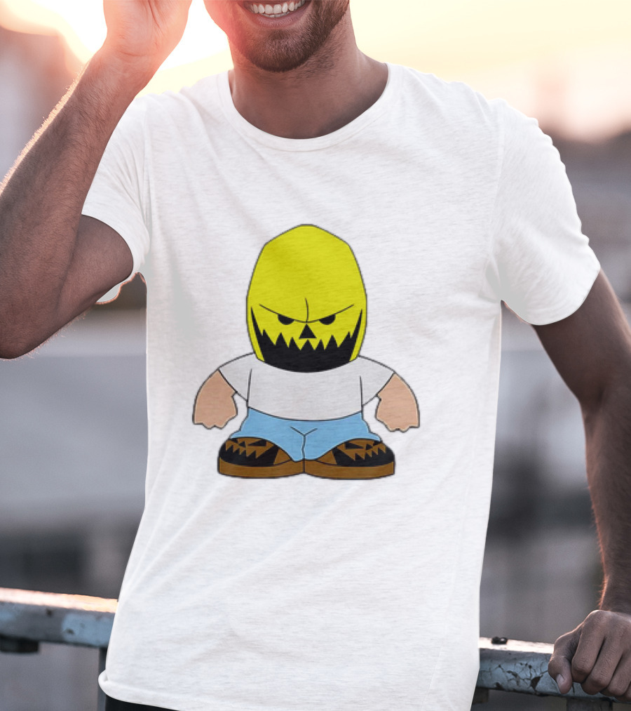 Dude Babbitt Revived Yellow Masked Cartoon Character T-Shirt