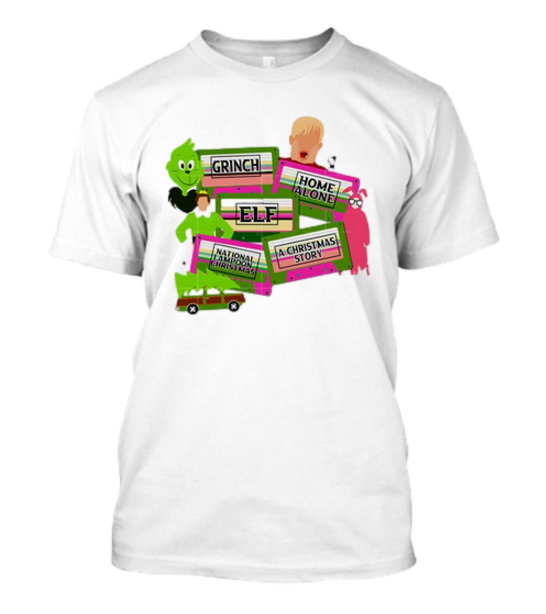 Grinch Home Alone Elf National Lampoon Christmas Story T-Shirt