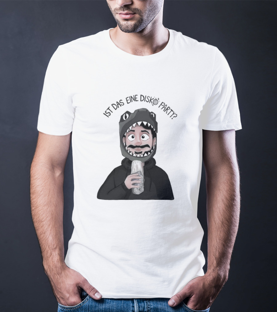 Ist Das Eine Disko Party Dinosaurier Kostüm Mann Essen T-Shirt