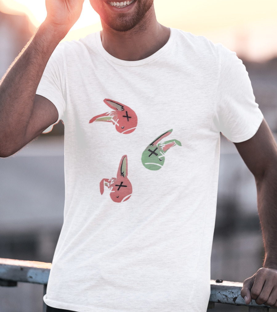 Lucky Rabbit Squad Duck Season Pastel Bunny Heads T-Shirt