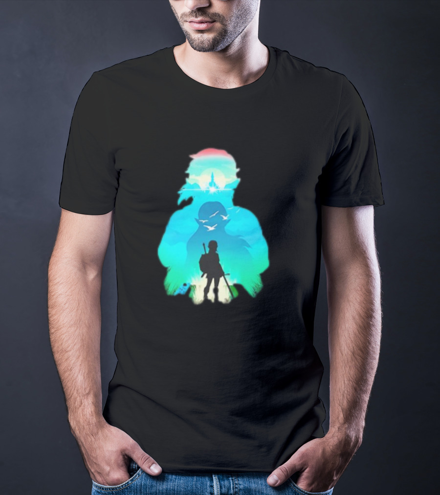 Hero Landscape Anime Adventure T-Shirt