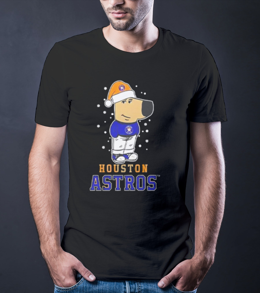 Houston Astros Christmas Chill With Festive Character T-Shirt
