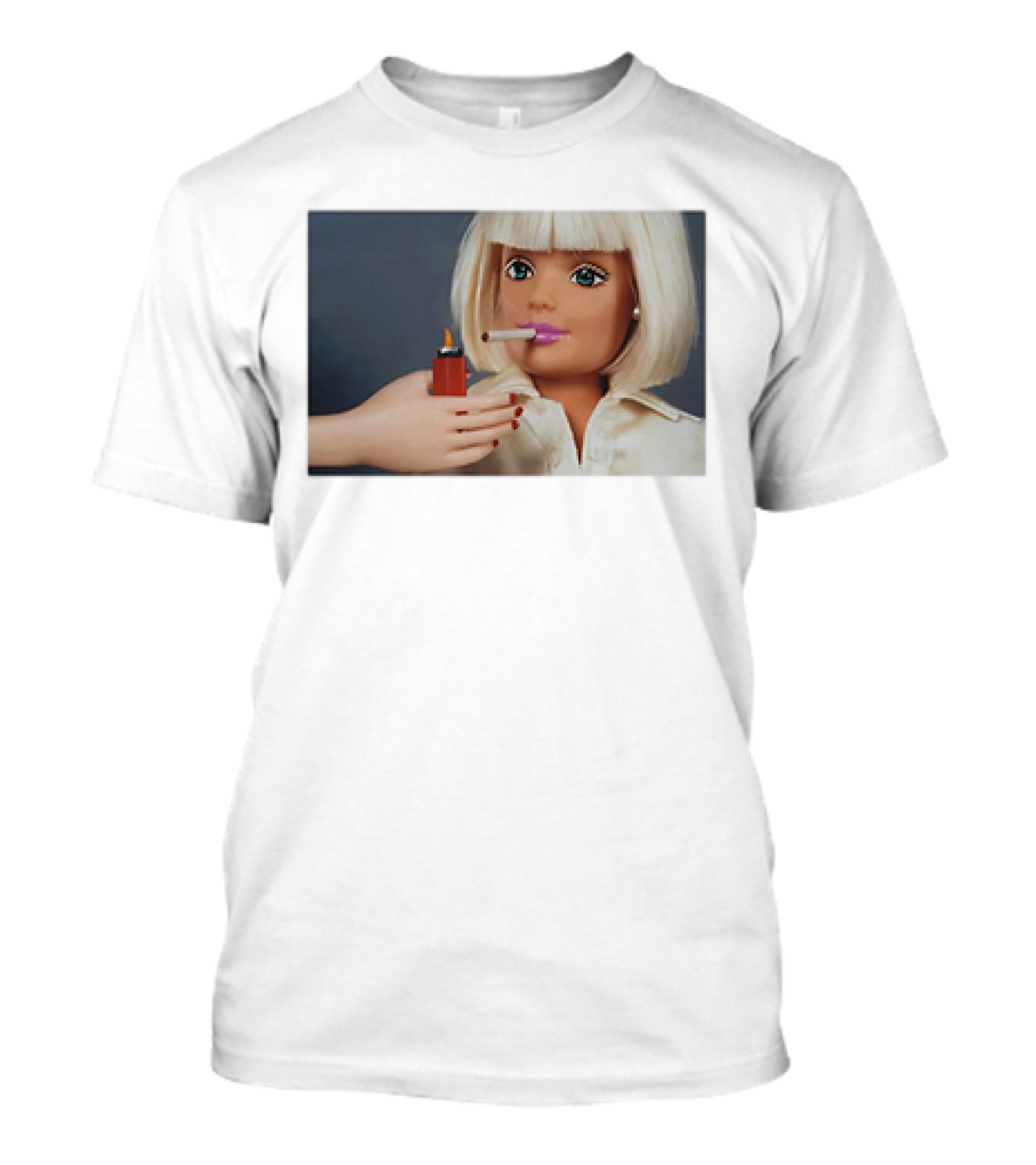 Barbie Smoking Cigarettes Doll With Lighter T-Shirt