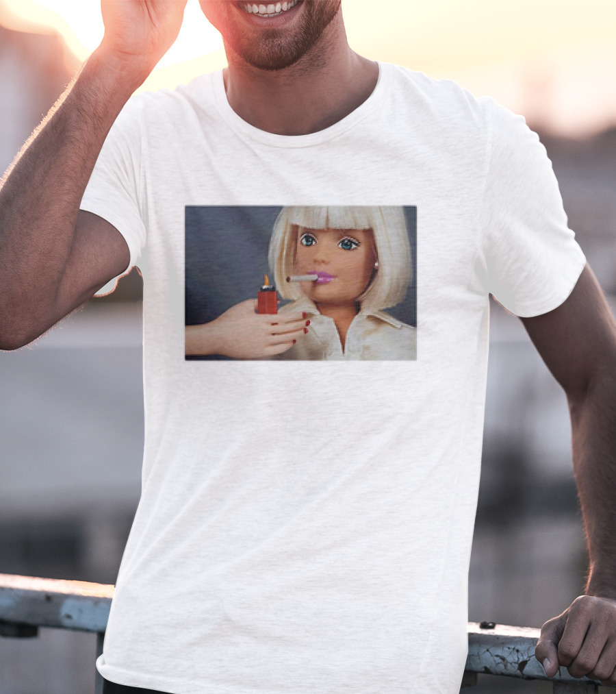 Barbie Smoking Cigarettes Doll With Lighter T-Shirt
