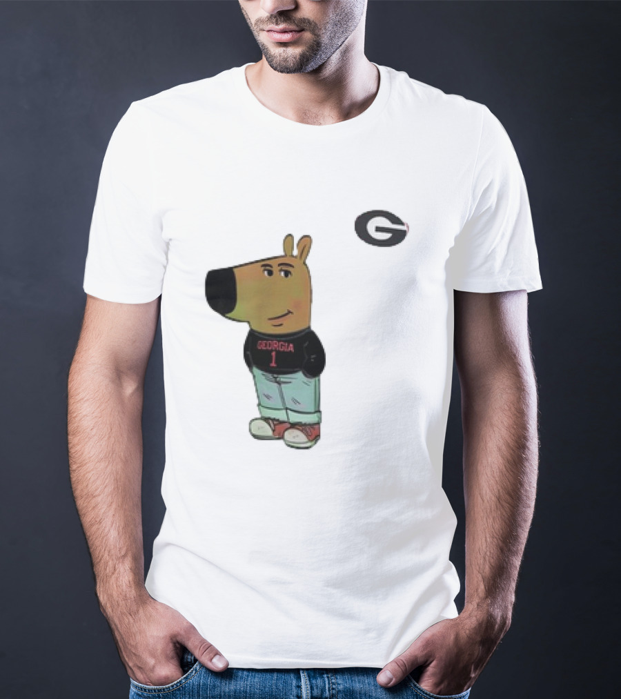 Georgia Bulldogs I Am Just A Chill Guy G Logo Cartoon Character T-Shirt
