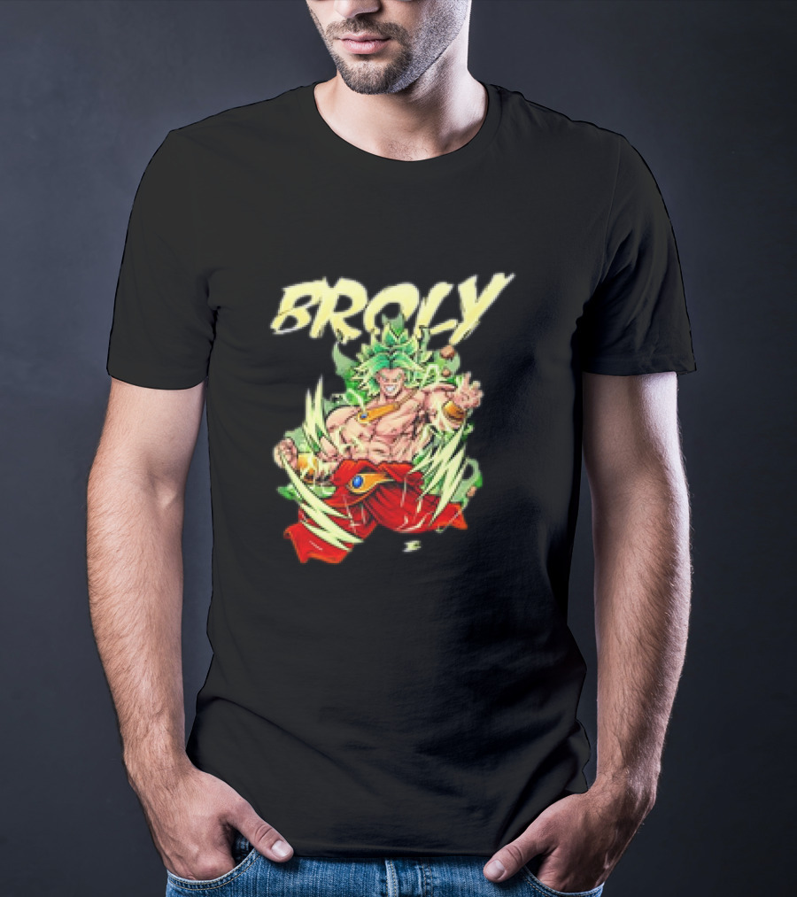 Broly Legendary Warrior Anime Super Saiyan Power Display T-Shirt