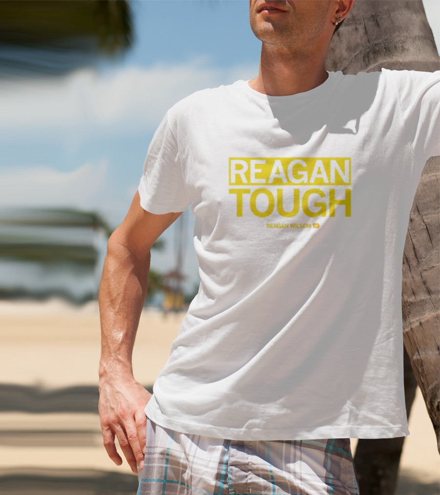 Reagan Wilson Reagan Tough Yellow Block Text T-Shirt