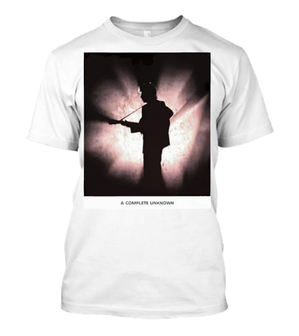 A Complete Unknown Retro Silhouette Illuminated Stage Presence T-Shirt