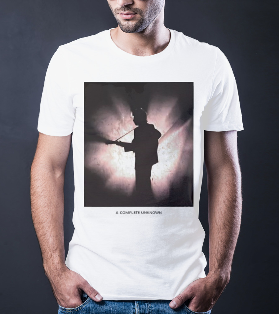 A Complete Unknown Retro Silhouette Illuminated Stage Presence T-Shirt