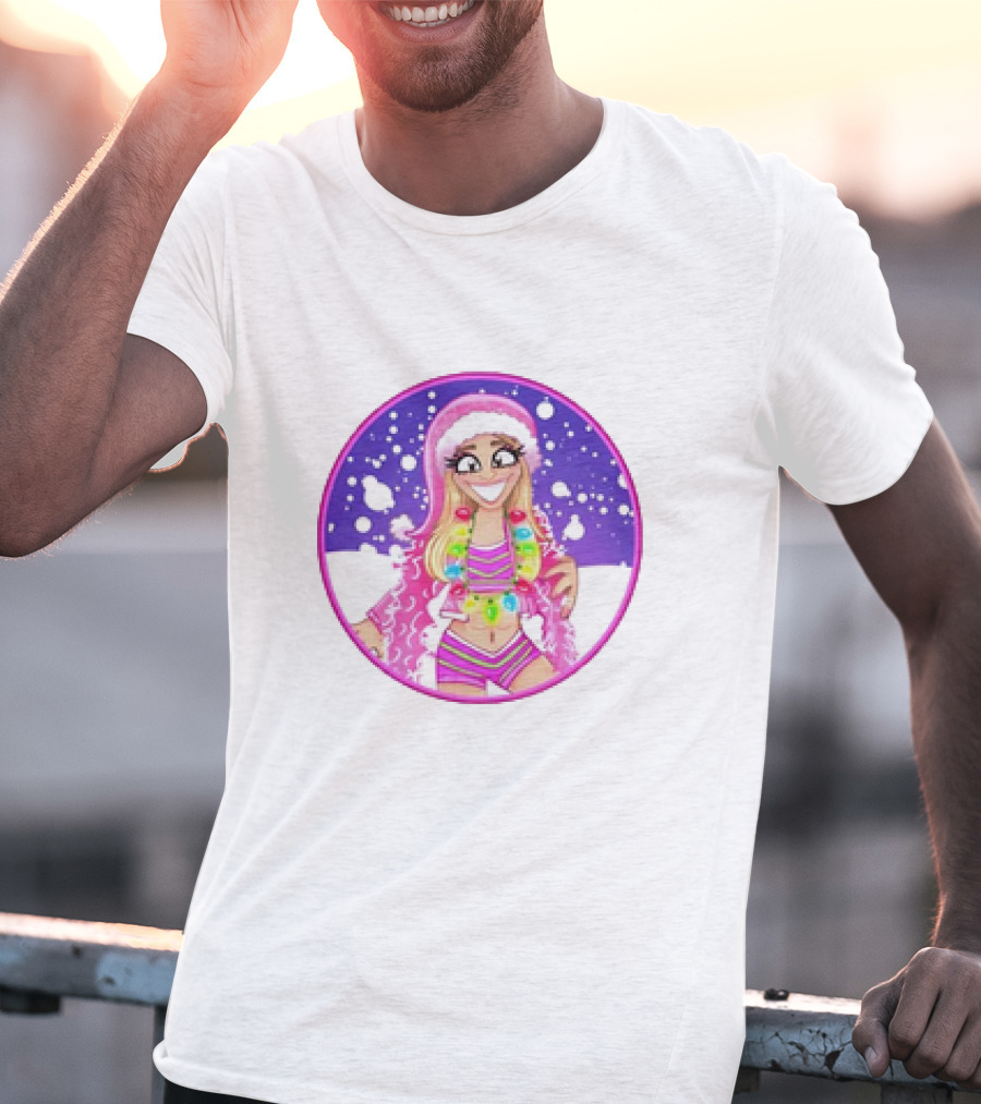 Brittnie Brooks Merry Brittmas Cartoon Holiday T-Shirt