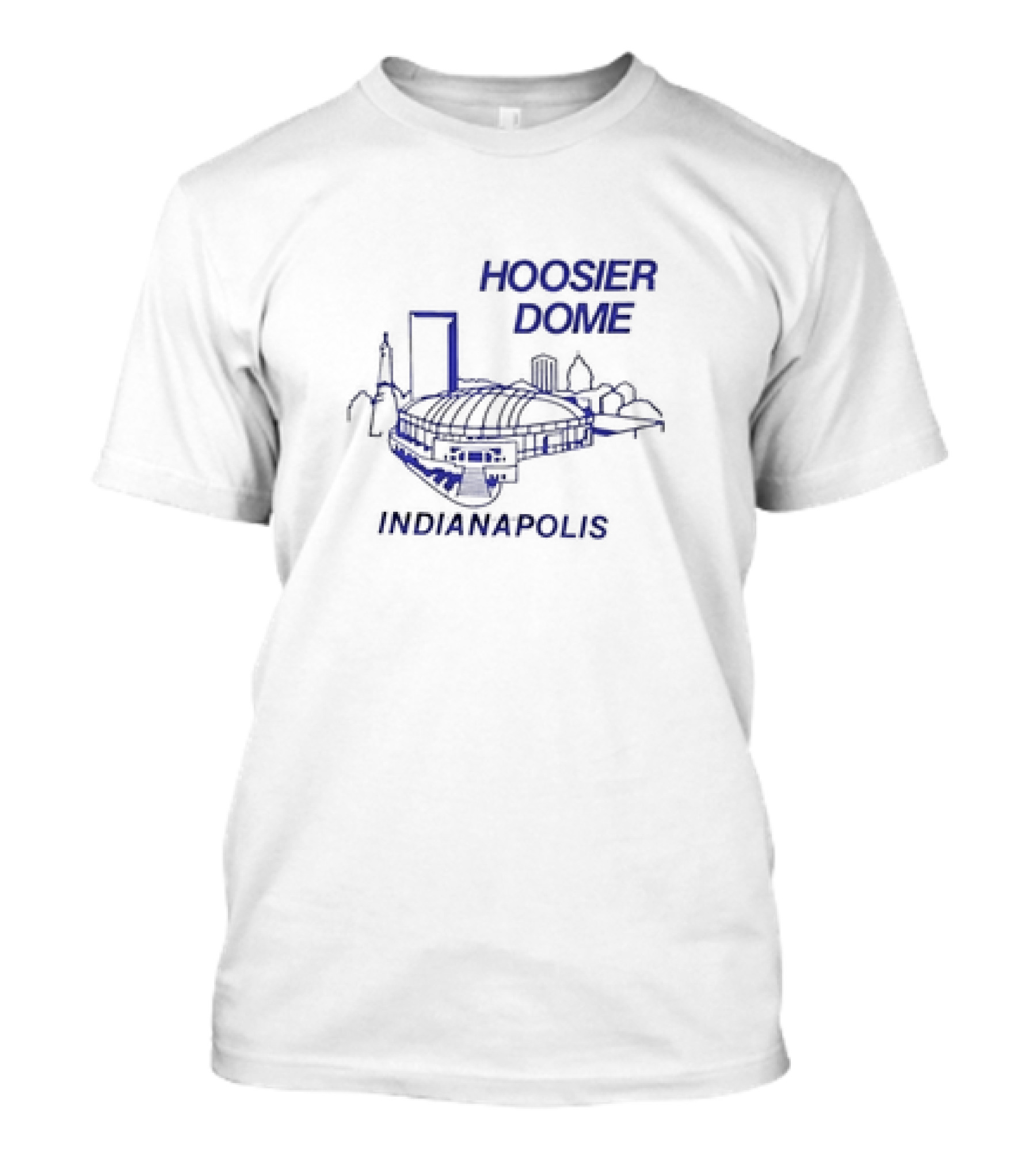 Hoosier Dome Indianapolis Skyline T-Shirt