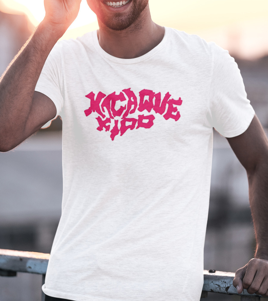 Macaque Kido Bold Pink Text T-Shirt