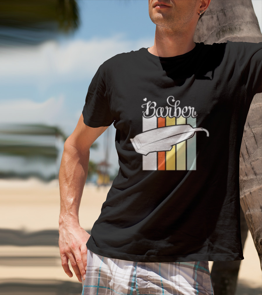 Barber Clippers Retro T-Shirt