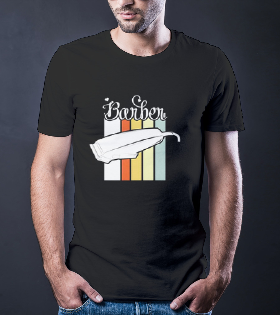 Barber Clippers Retro T-Shirt