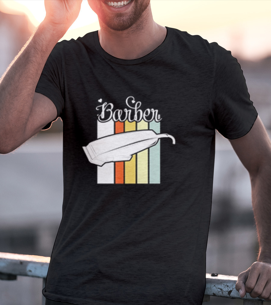 Barber Clippers Retro T-Shirt
