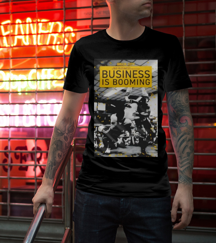 Brick City Business Is Booming Wrestling Action Scene T-Shirt