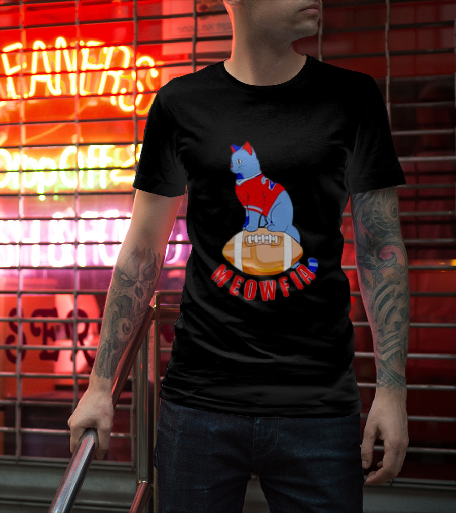 Buffalo Bills Meowfia Cat Football 24 Season T-Shirt