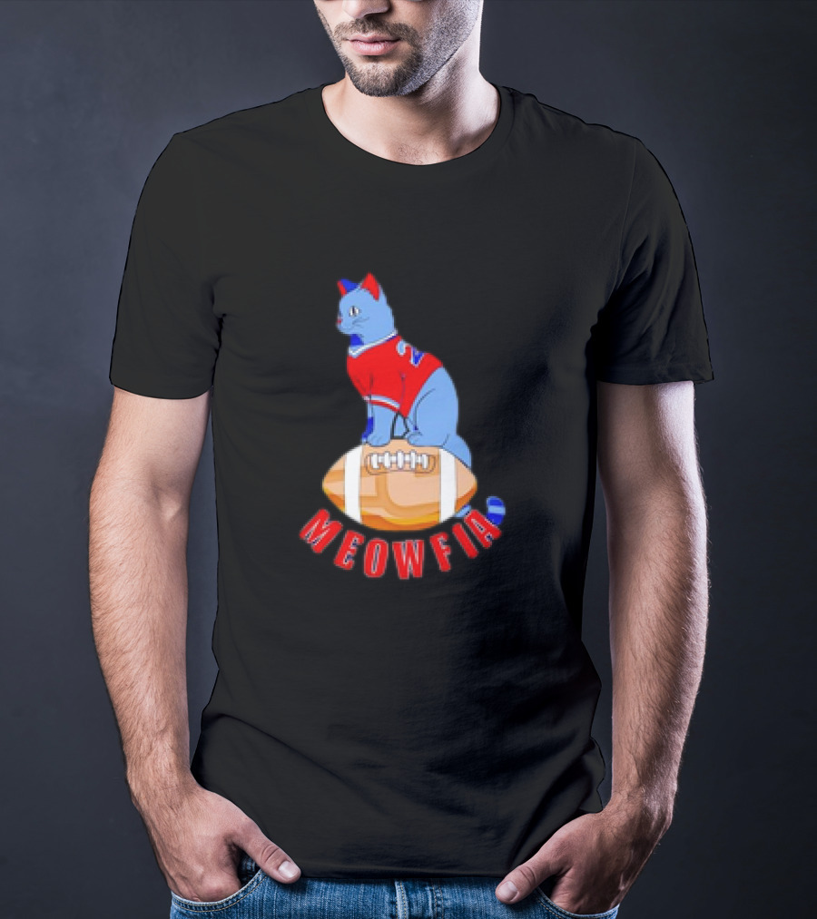 Buffalo Bills Meowfia Cat Football 24 Season T-Shirt