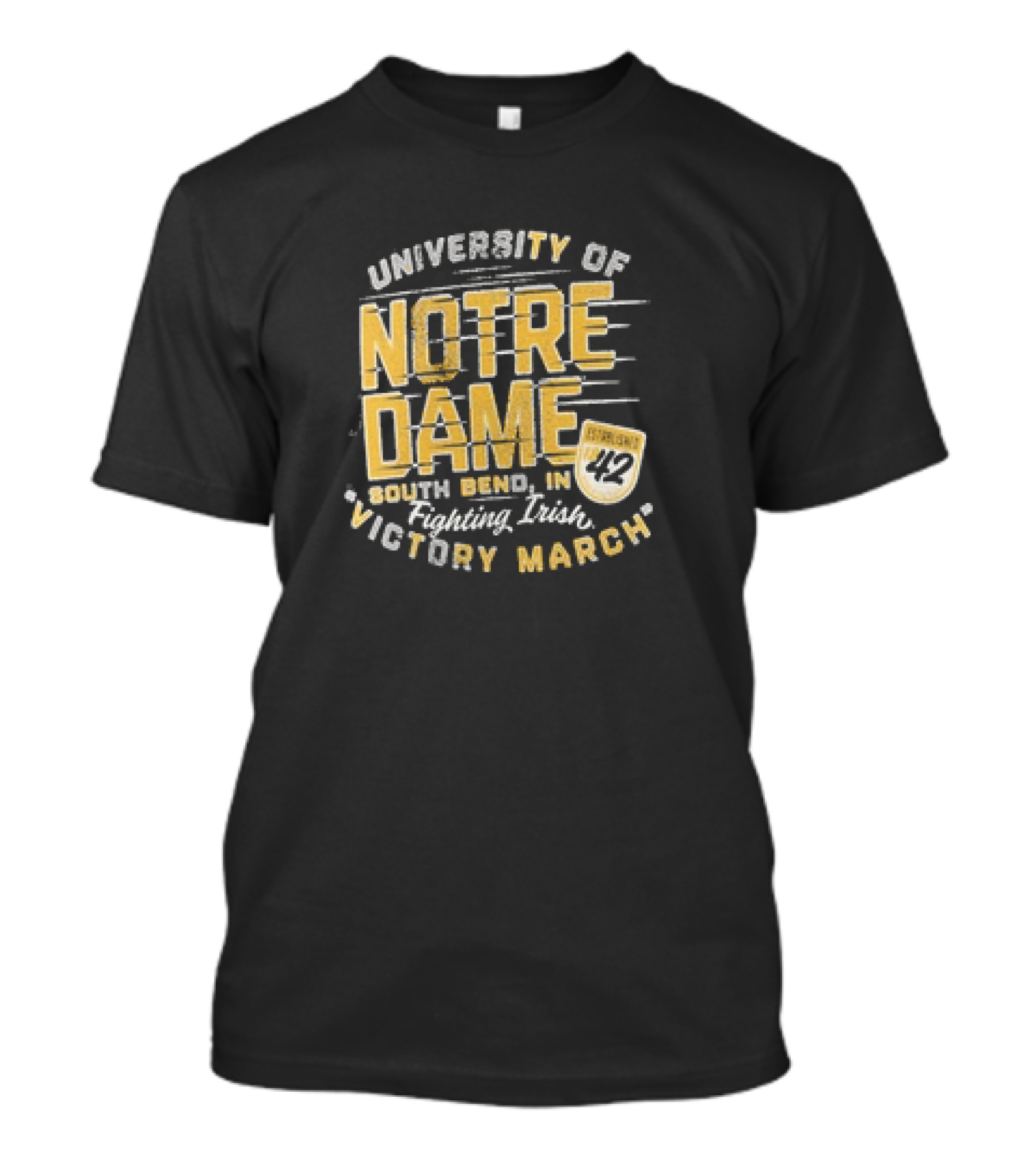 University Of Notre Dame Fighting Irish Victory March South Bend IN Stadium 42 T-Shirt