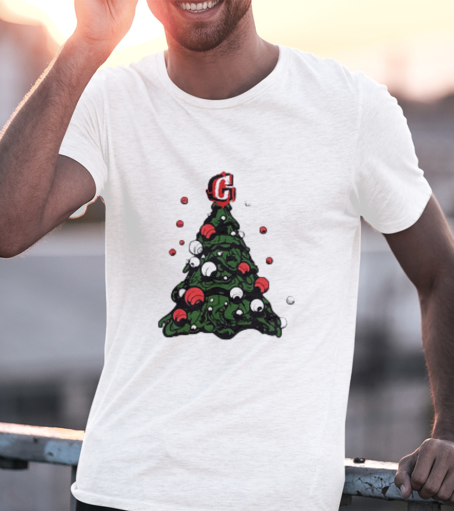 Graffiti Christmas Tree Santa Ornament G Topper T-Shirt