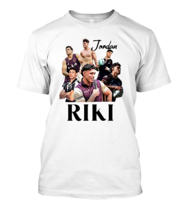 Jordan Riki Collage Football Images T-Shirt