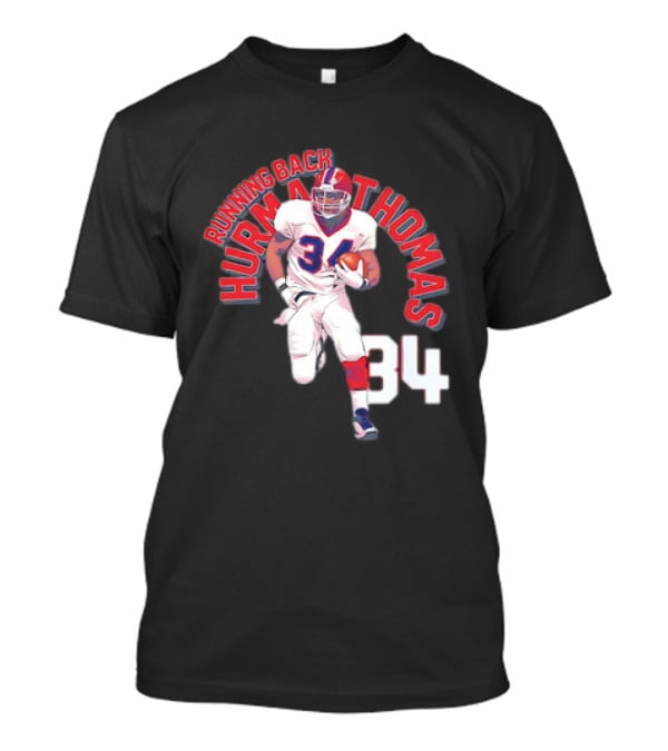 Thurman Thomas Buffalo Bills Running Back 34 Vintage NFL Football T-Shirt