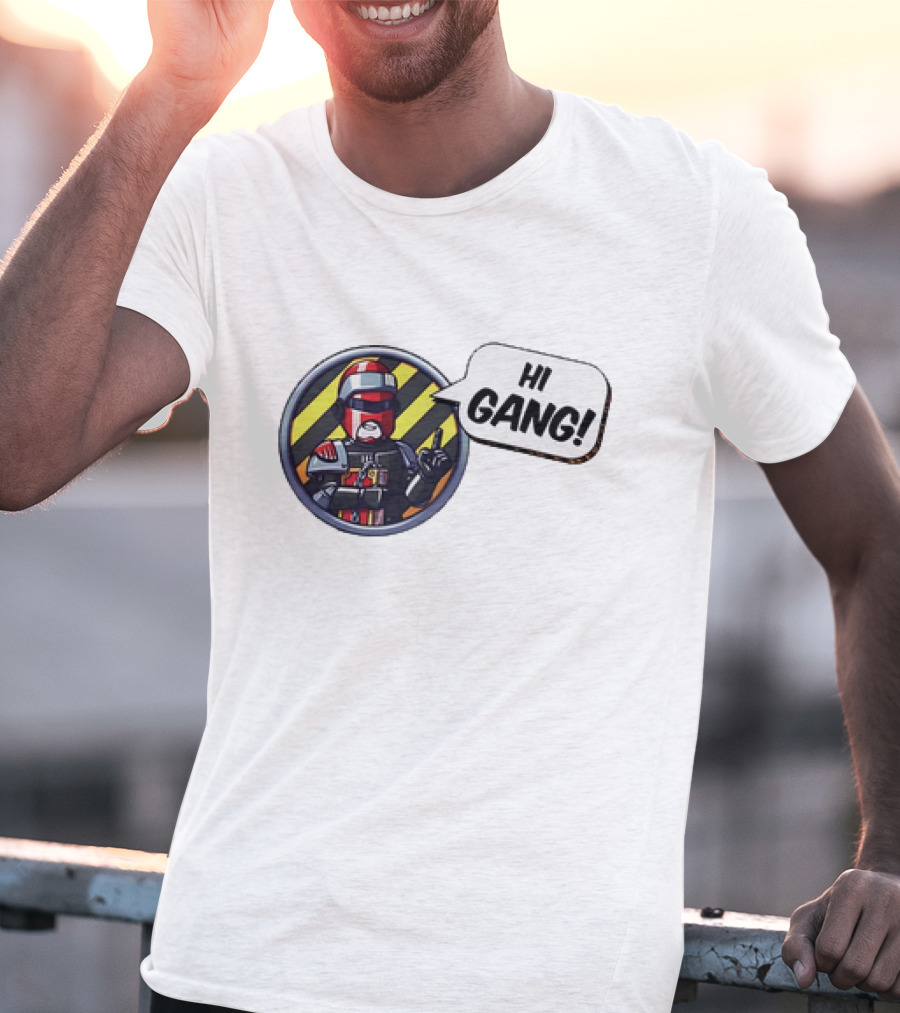 Arbitor Ian Hi Gang Iconic Armor Speech Bubble T-Shirt