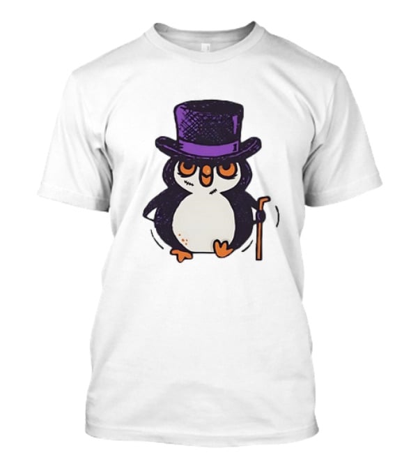 Penguin In A Top Hat With A Cane The Penguin T-Shirt