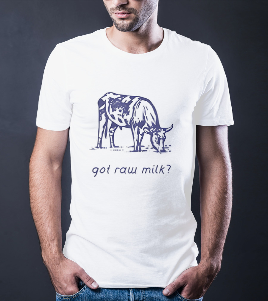 Got Raw Milk? Cow Illustration Turning Point USA T-Shirt