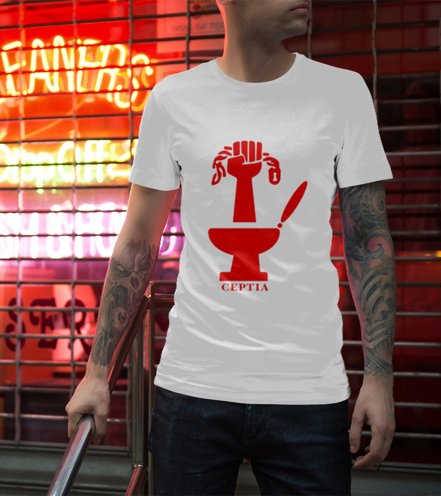CEPTIA Committee To End Pay Toilets In America Red Fist And Toilet T-Shirt