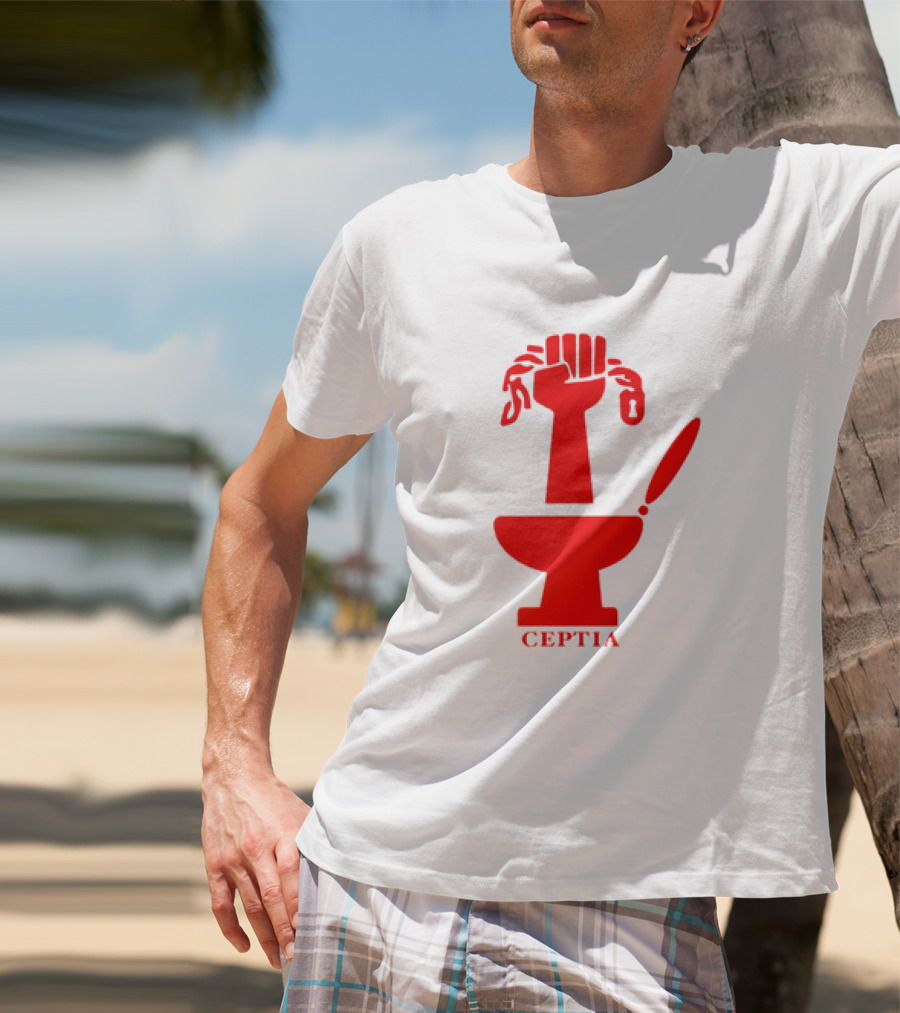 CEPTIA Committee To End Pay Toilets In America Red Fist And Toilet T-Shirt
