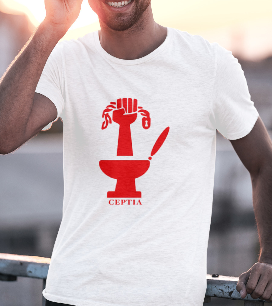 CEPTIA Committee To End Pay Toilets In America Red Fist And Toilet T-Shirt