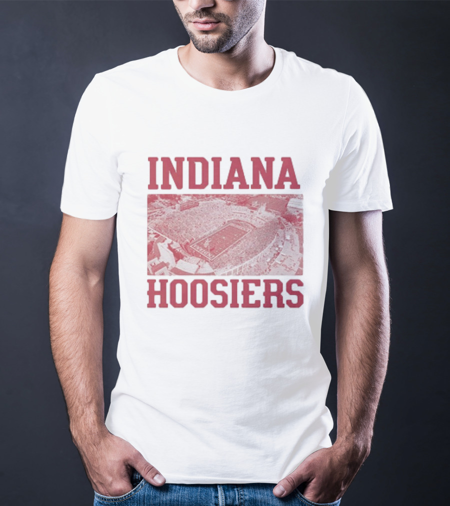 Indiana Hoosiers Stadium Aerial View T-Shirt