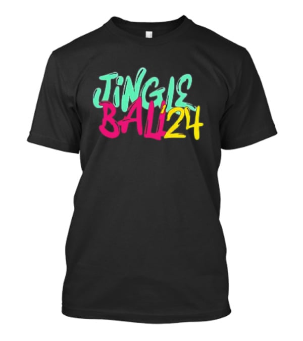Jingle Ball 24 Colorful Typography T-Shirt
