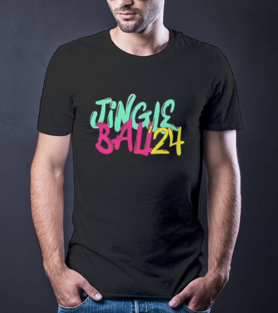 Jingle Ball 24 Colorful Typography T-Shirt