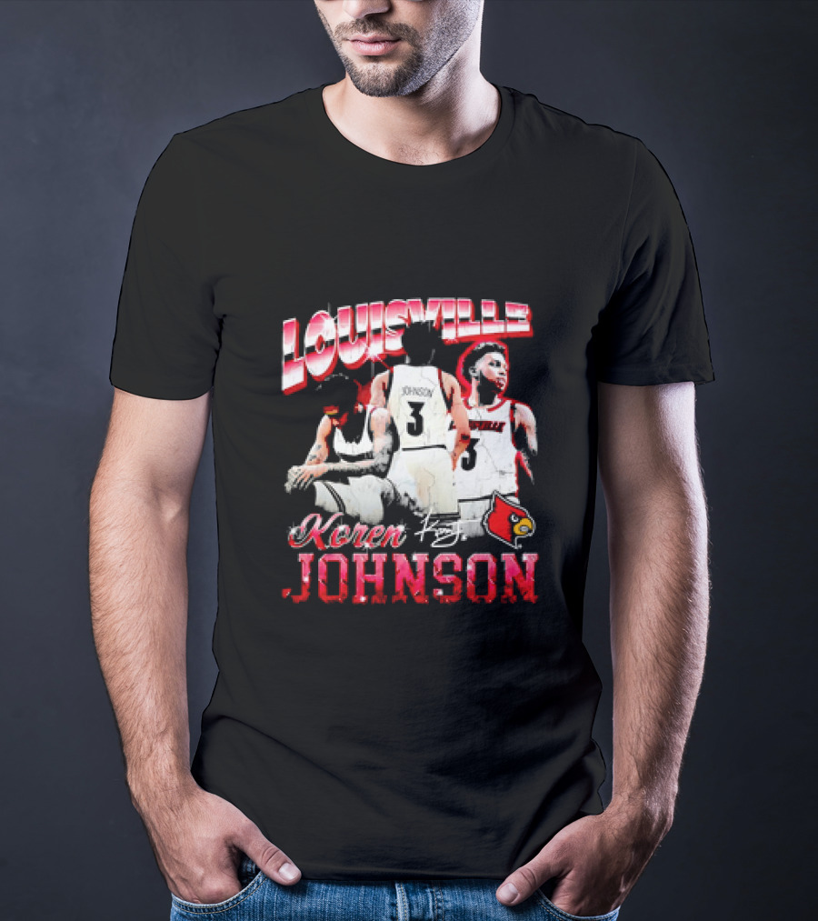 Louisville Cardinals Koren Johnson Basketball T-Shirt