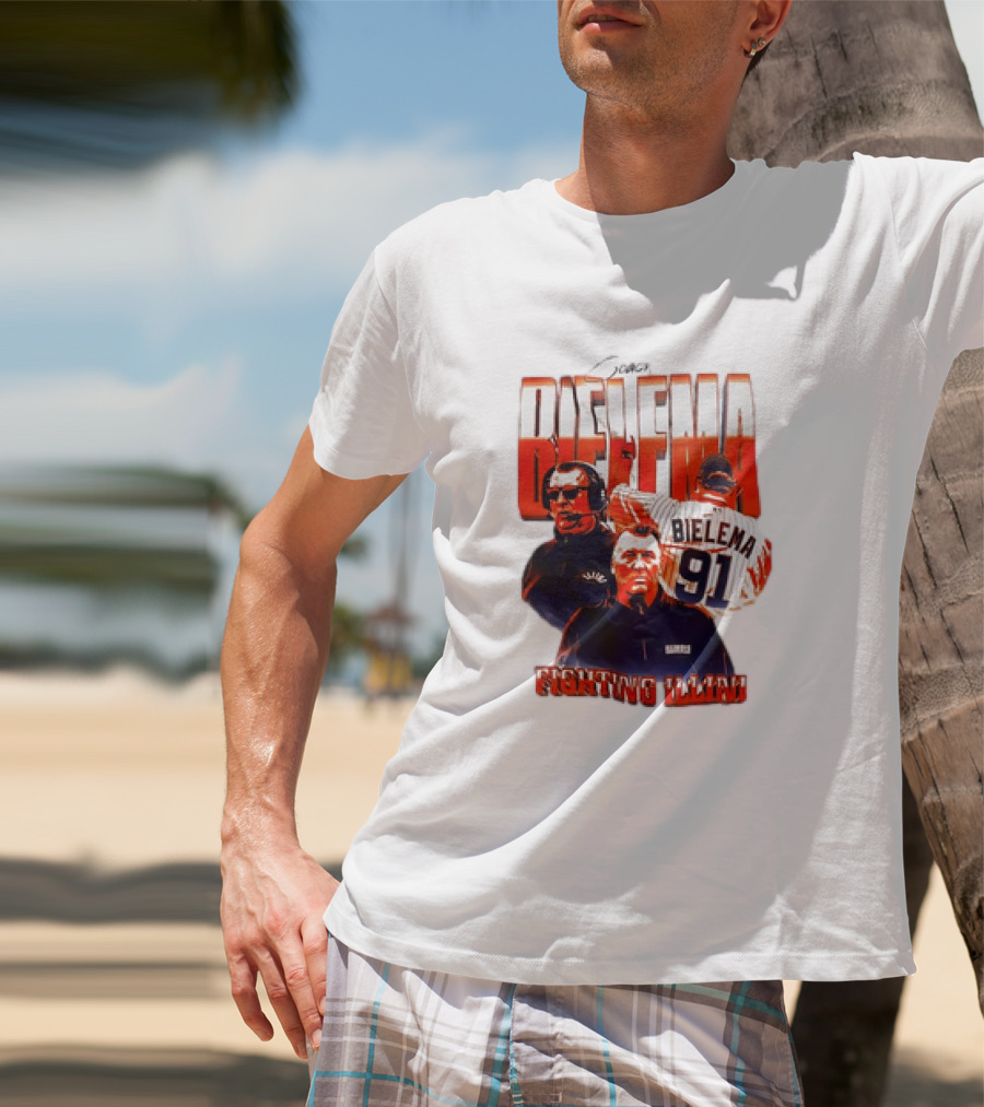 Coach Bielema 91 Fighting Illini T-Shirt